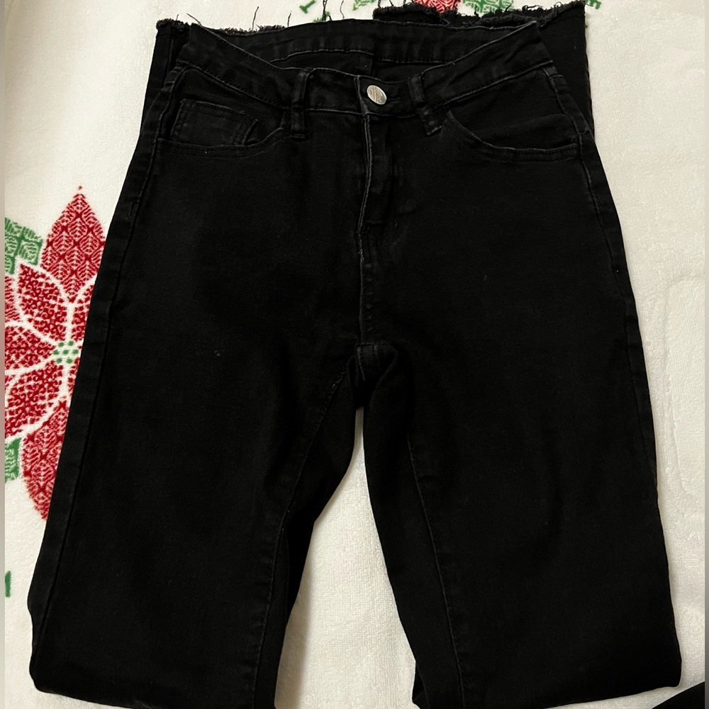 Black bootcut jeans